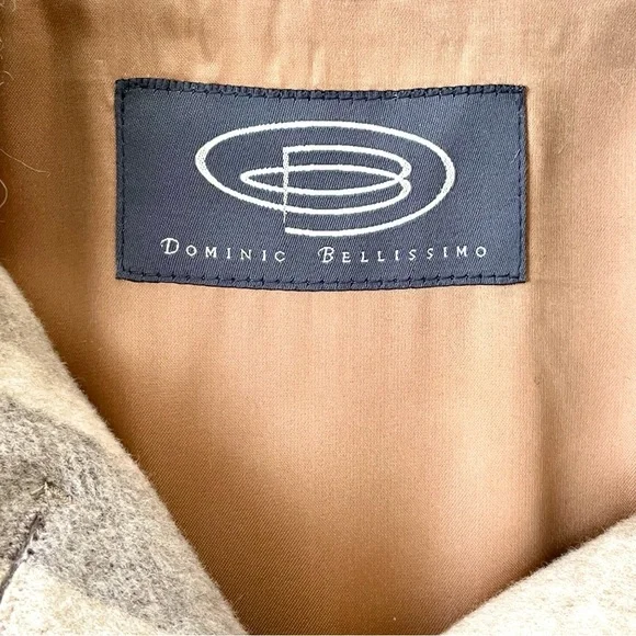 Wool/Angora Coat, Knit Collar, Dominic Bellissimo, Made in Canada, Size 6 - Picture 13 of 13